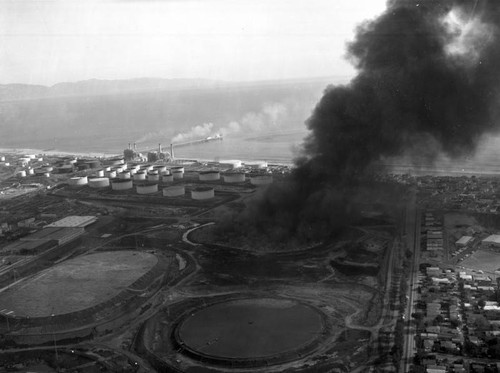 Standard Oil Refinery, El Segundo, looking southwest