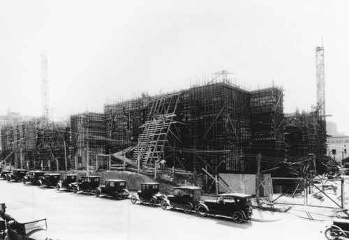 LAPL Central Library construction, view 36