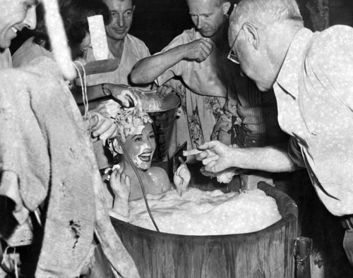 Paulette Goddard's bath scene