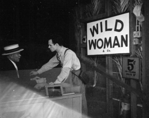 Entrance to the Wild Woman show