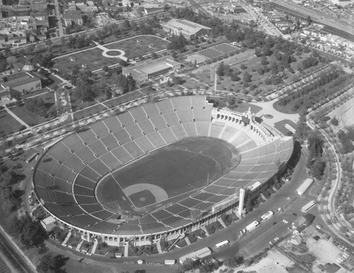 Memorial Coliseum, Exposition Park, looking northeast