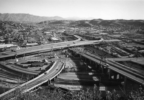 Golden State and Pasadena Freeways junction