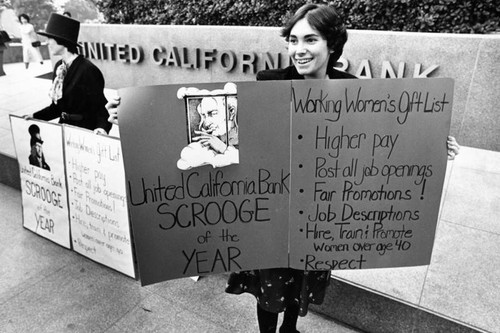 United California Bank protest