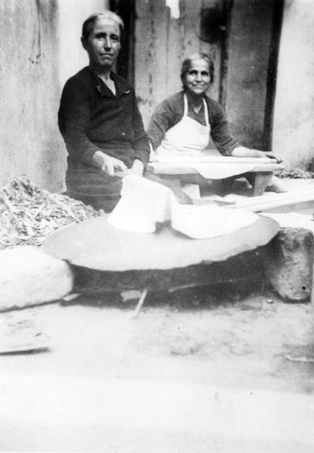 Armenian women making bread