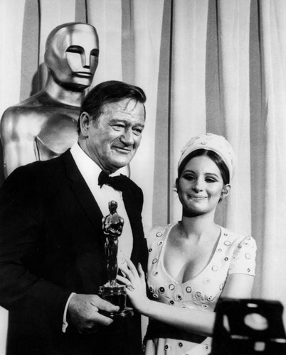 John Wayne and Barbra Streisand