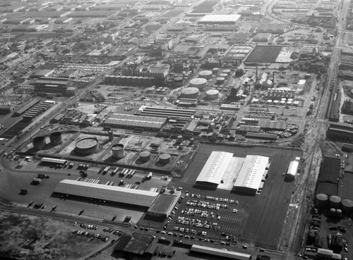 Truck yards, 28th Street, looking south