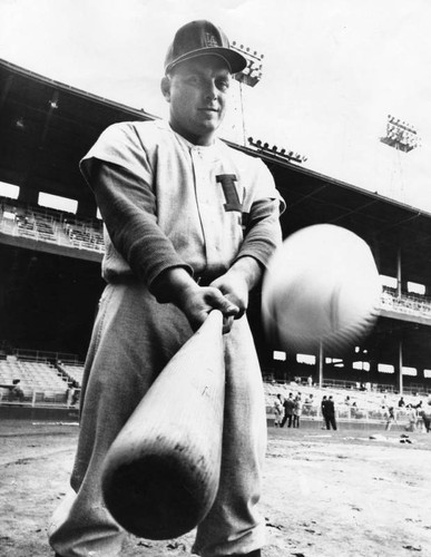 Bilko with his bat