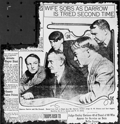 Clarence Darrow and his counsel