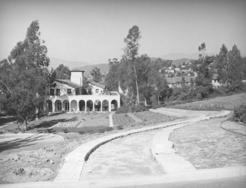 Gardens and Orr Hall at Occidental College