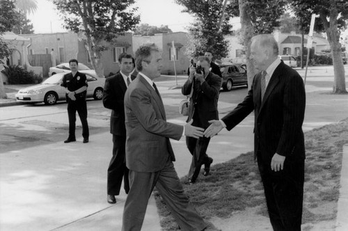 George W. Bush and Mayor Riordan