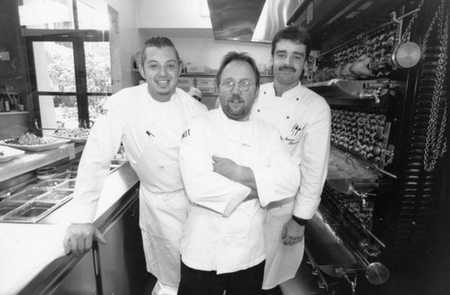 Three chefs at the Cafe Pinot