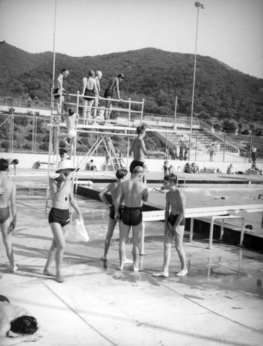 Diving boards at the Verdugo Swim Stadium