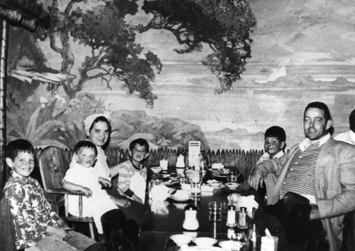 Family at Clifton's Cafeteria