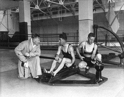 Rowing in the gym