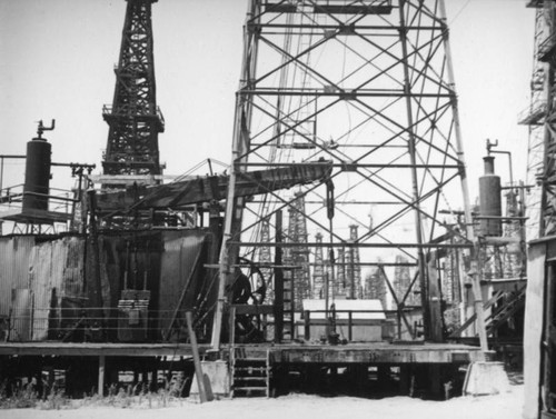Drawworks in the Signal Hill oil field