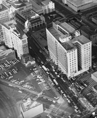 Los Angeles downtown aerial