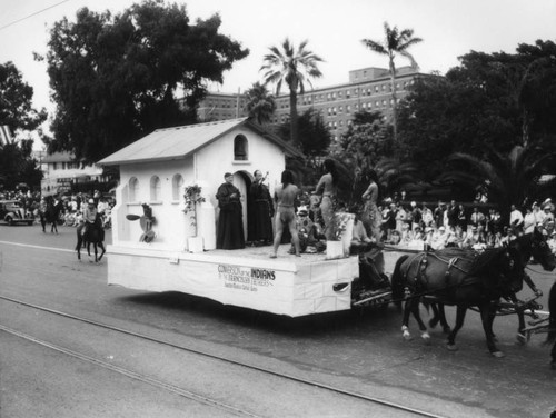 Conversion of the Indians, a parade float