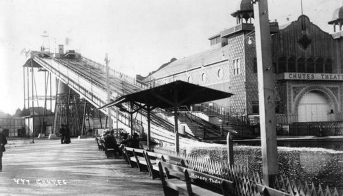 Chutes amusement ride and theater, view 2