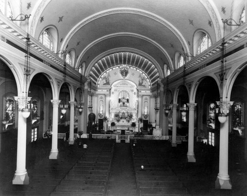 Interior of Cathedral of St. Vibiana, Los Angeles