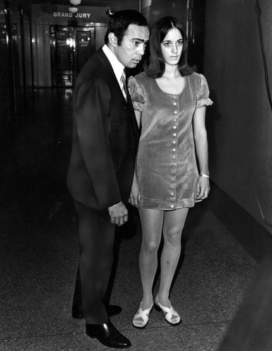 Susan Atkins with attorney Richard Caballero