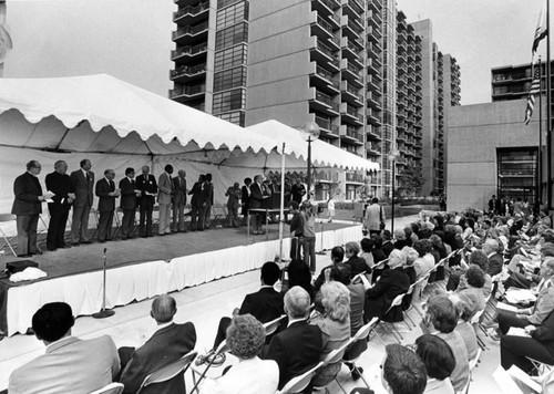 Dedication of Angelus Plaza