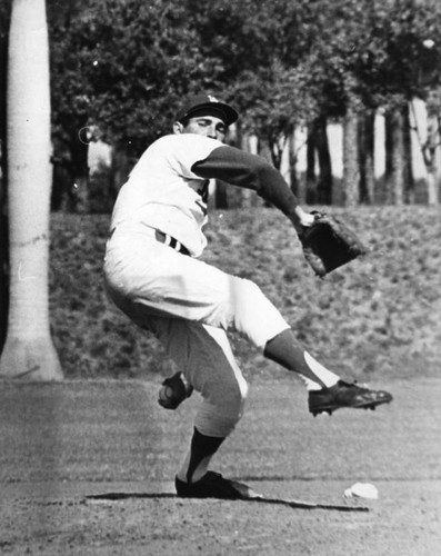 Sandy Koufax in action