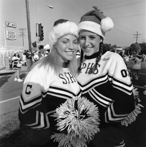 San Pedro H.S. cheerleaders, San Pedro Christmas Parade