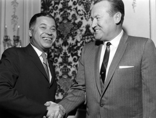 Senator Edward Brooke and Police Chief Thomas Reddin