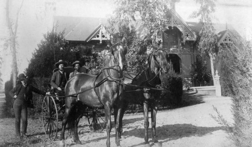 Horse drawn carriage at the Santa Anita Ranch