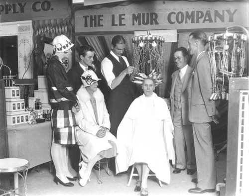 Hair-curling demonstration