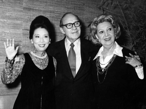 Jack Benny and Mary Livingston with Madame Wu