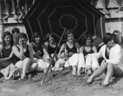 Swimmers at the 1928 Pacific Southwest Exposition