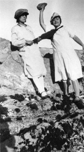 Mexican American women at the beach