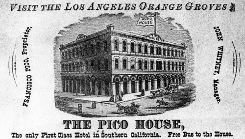 Advertisement for Pico House