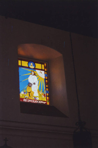 Holy Family Catholic Church, "Reconciliation" stained glass