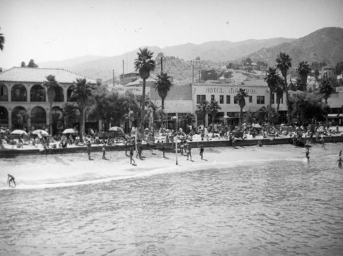 Hotel Mac Rae from the water in Avalon