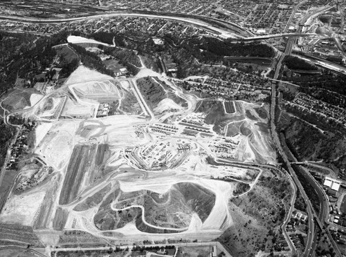 Chávez Ravine, Los Angeles, looking northeast