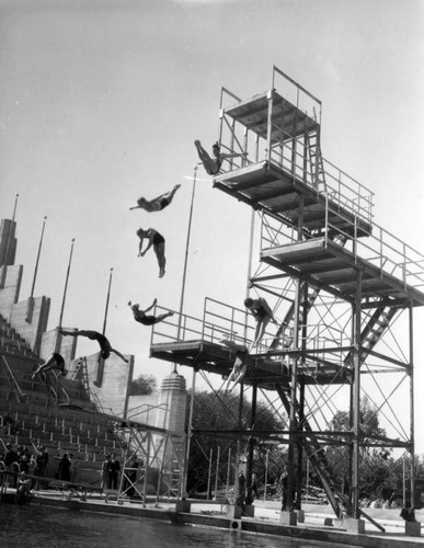 Olympic diving exhibition