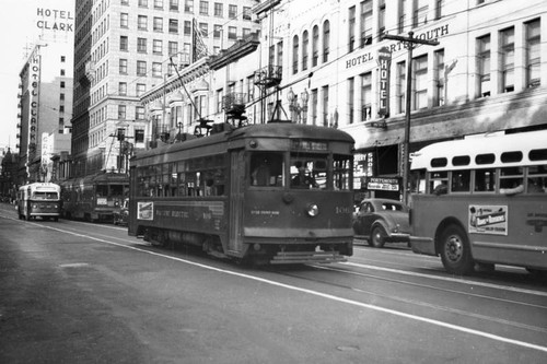 Street cars on Hill street