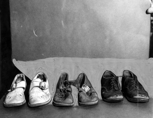 Shoes of victims