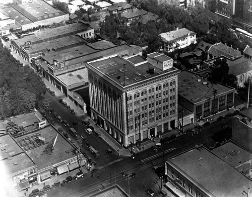 Aerial view, Security Trust and Savings