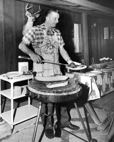 "Venison steaks coming up," says Ted Schueller