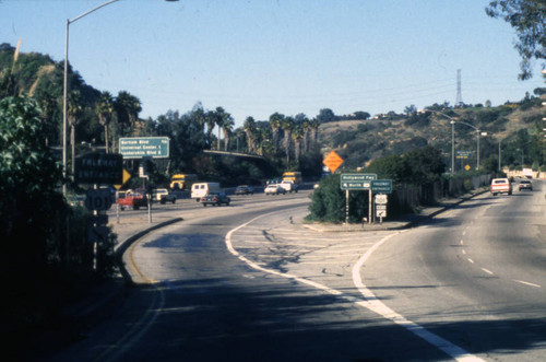 Hollywood Freeway, Cahuenga on-ramp