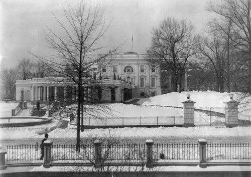 White House in winter