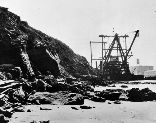 Dredging machine at Dead Man's Island