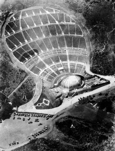 Hollywood Bowl, aerial view