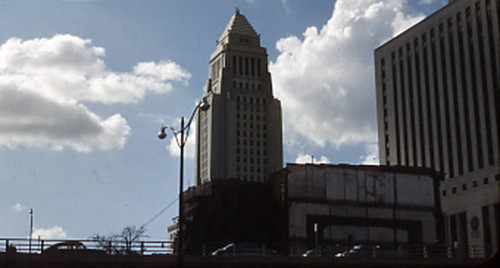 Civic Center from Santa Ana Freeway/US 101