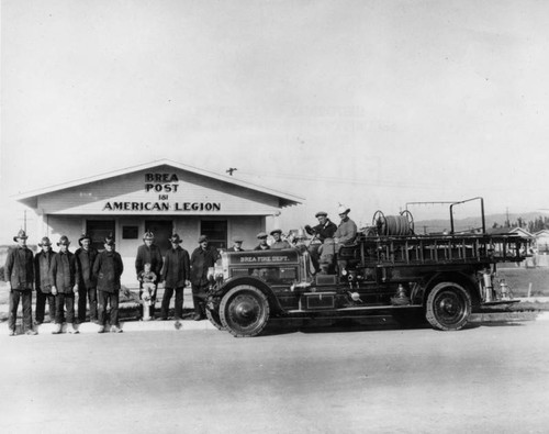 Brea American Legion firemen