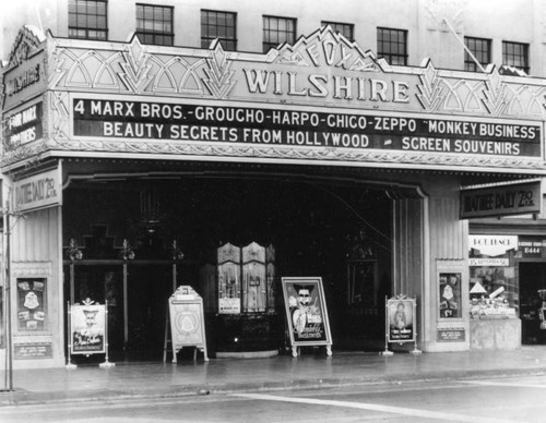 Marquee, Fox Wilshire Theater