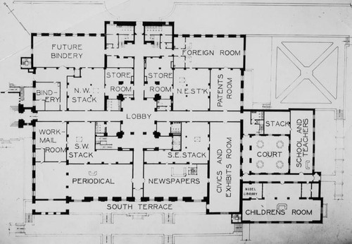 Floor plans, Central Library — Calisphere